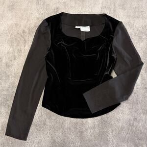 Vintage Southeastern Velvet Mesh Long Sleeve